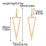 Geometric Triangle Ear Stud