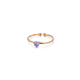 Heart Birthstone Rings