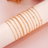 Cuban Chain Bracelet Set