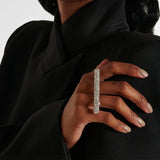 Lady Long Bar Ring Two Fingers